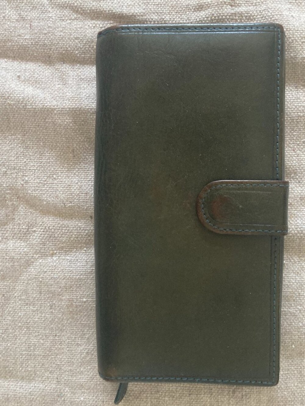 Peruzzi vintage green leather Italian wallet